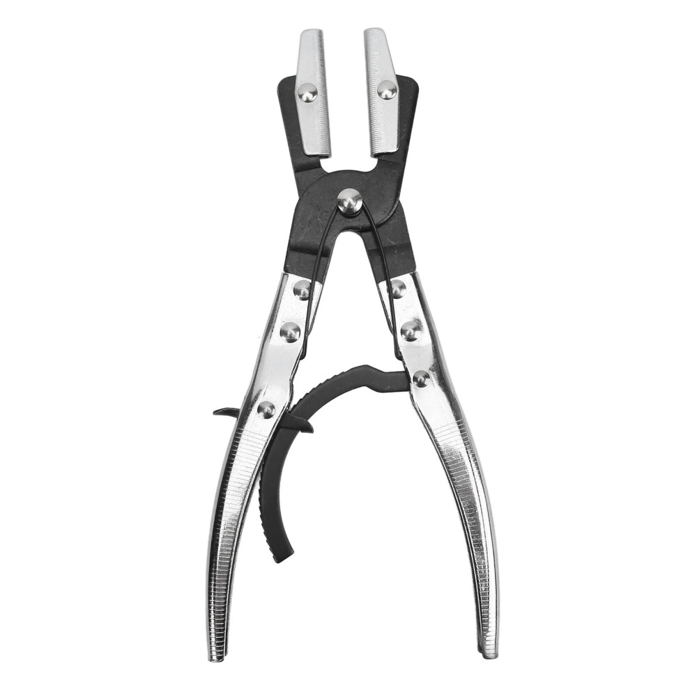 Hose Pinch Off Pliers Ratcheting Mechanism Hose Clamp Plier Universal For Radiator Brake Coolant Pipes Heavy Duty Swiveling Design With Automatic 9358999949567