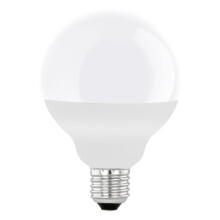 EGLO LED light bulb, E27 globe, 11.8 watt (equivalent to 75 watt), 1055 lumens, neutral white lamp, 4000 Kelvin, spotlight G95, ? 3.7 inches