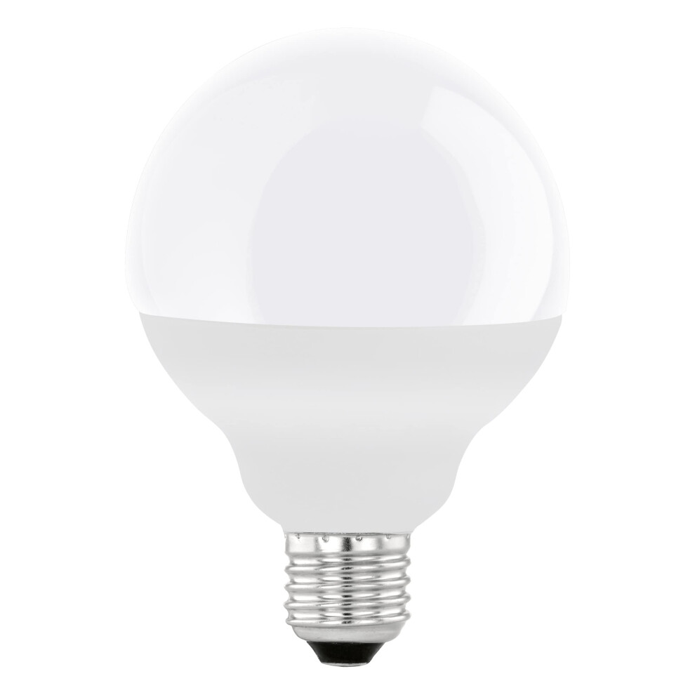Eglo Led Bulb, E27 Globe, 11.8 Watt (Equivalent To 75 Watt), 1055 Lumens, Neutral Lamp, 4000 Kelvin, Spot G95, ? 3.7 Inches Light/White