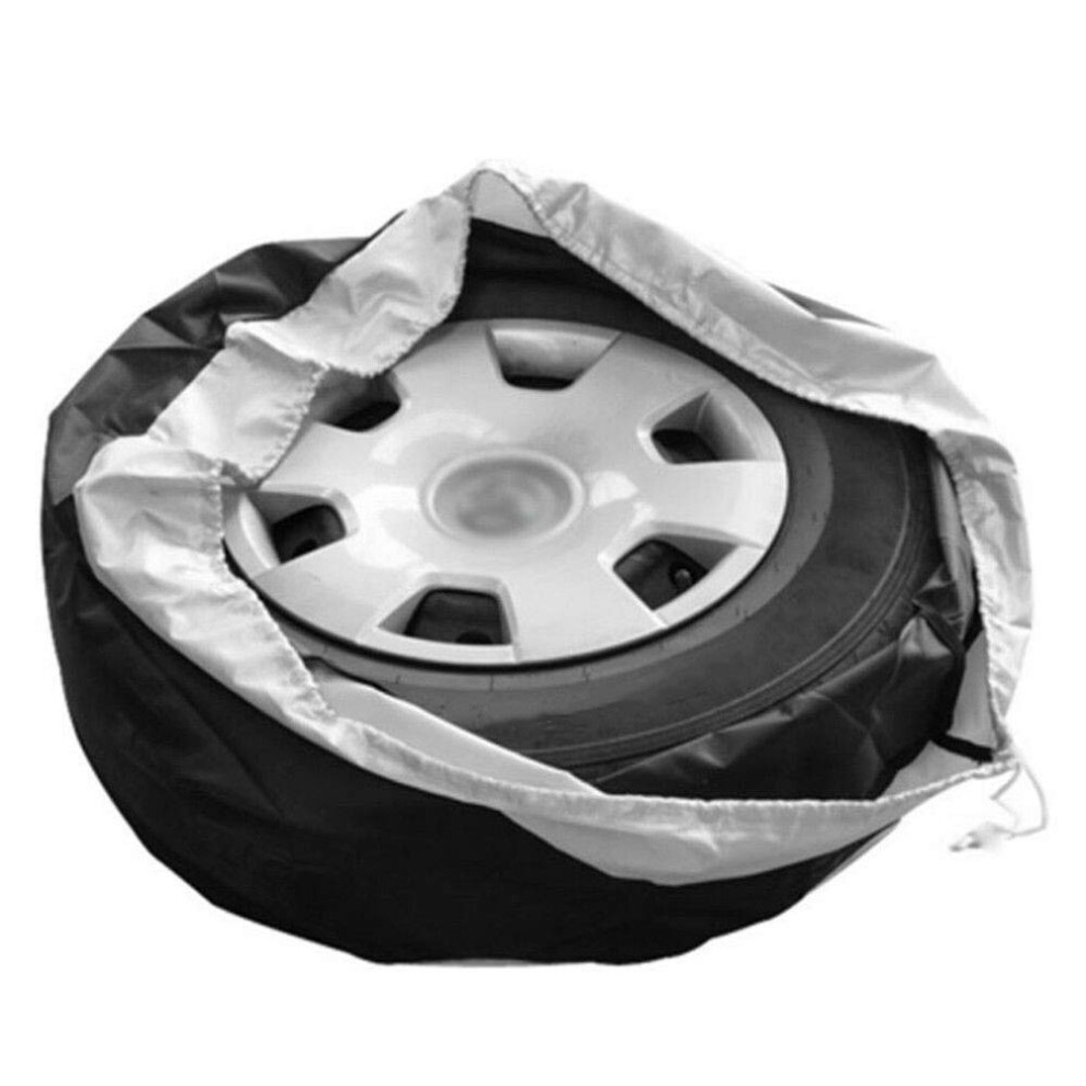 2Pc Waterproof Uvresistant Spare Tire Cover, Durable Wheel Protector Storage Bags 65X37cm 9199774996792