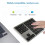 Wireless Bluetooth Number Pad 35 Keys Dual Mode 2.4G Numeric Keypad for Laptop and Tablet 2