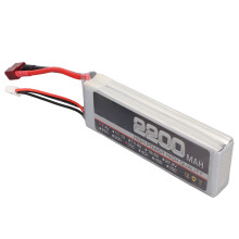 Batterie LiPo 2200mAh 7,4V 2S pour avions radiocommandés 35C à haute décharge avec connecteur T & XH