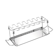 Chicken Leg and Wing Grill Rack Set, Foldable Stainless Steel Drumstick Holder with Drip Tray for BBQ and Oven