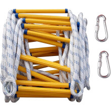 30M Rope Ladders, Fire Escape Rope Ladder, Safety Emergency Ladder with 2 Safety Buckles
