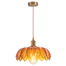 Glass Pendant Light Vintage Interior Ceiling Light Retro Pendant Lights Modern Pendant Light For Living Room, Bedroom Brown