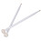 2Pcs White Drum Mallet Set with Felt Head and Maple Handle for Easy Play 1