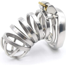 Stainless Steel Ventilation Penis Cage 40mm Diameter, Spiky Testicle Ring, For Men, Chastity Belt Sex Toy