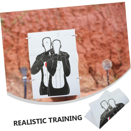 Target Shooting Paper Sheets 5 Pcs For Head Chest Ring Targets Realistic Hostage Scenario Training Backyards Ranges 1