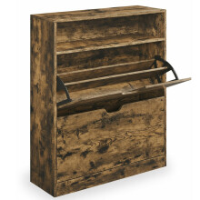 Shoe Storage Cabinet, Adjustable Divider, for 11-16 Pairs of Shoes, 24 x 80 x 102 cm