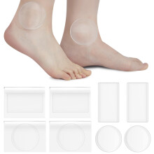 Hockey Ankle Gel Pads 4 Pack 2.48 Inch Gel Discs For Skates And Boots Rectangular Round Ankle Protector For Ice Skating