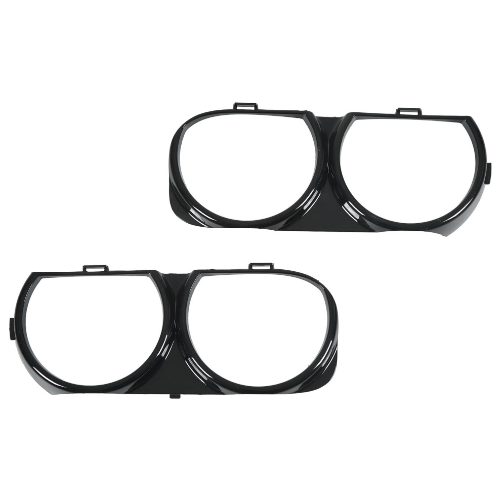 Headlight Cover Bezel Trim For Dodge Challenger 2015-2019 Replacement Black 5041375188899