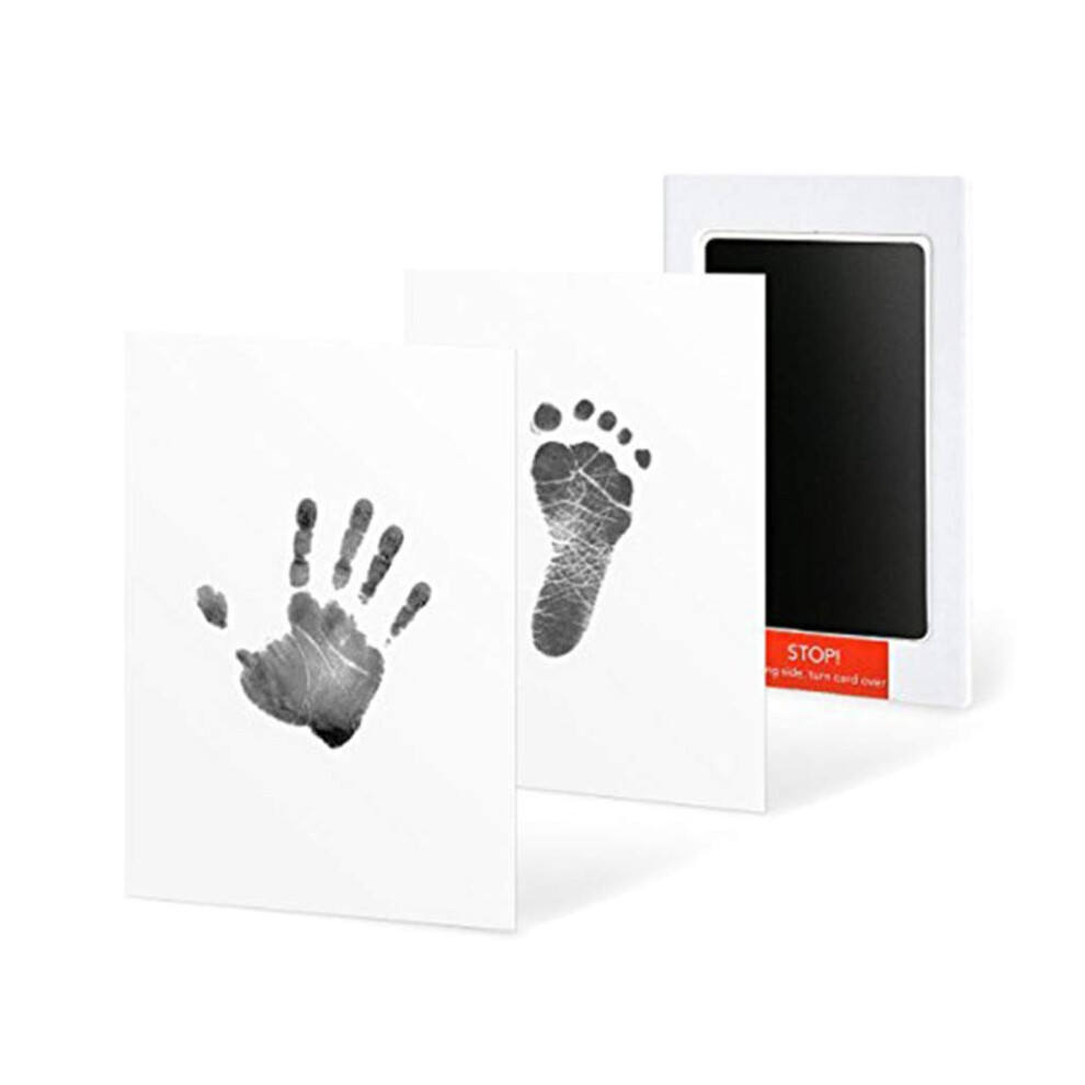 Inkless Infant Hand Foot Stamp Pad Nontoxic Safe Paint Pet Dog Paw Print Baby Handprint Footprint Keepsake Black