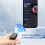 Wireless Page Turner Scroll Ring Finger Remote for Phone Video Shutter Clicker Black Camping Compatible with iPhone Android 2