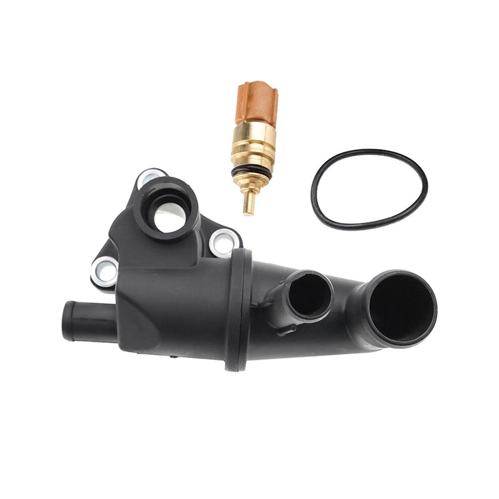 Thermostat Housing Water Outlet Pipe 25611-02801 For Getz 2002-2011 Eon Picanto 2004-2011 I10 2007-2013 Black 4714039286255