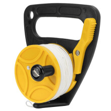 Diving Reels 46m White Wire Rope Spool For Cave Wreck Drift Diving Finger Reel MultiPurpose Yellow