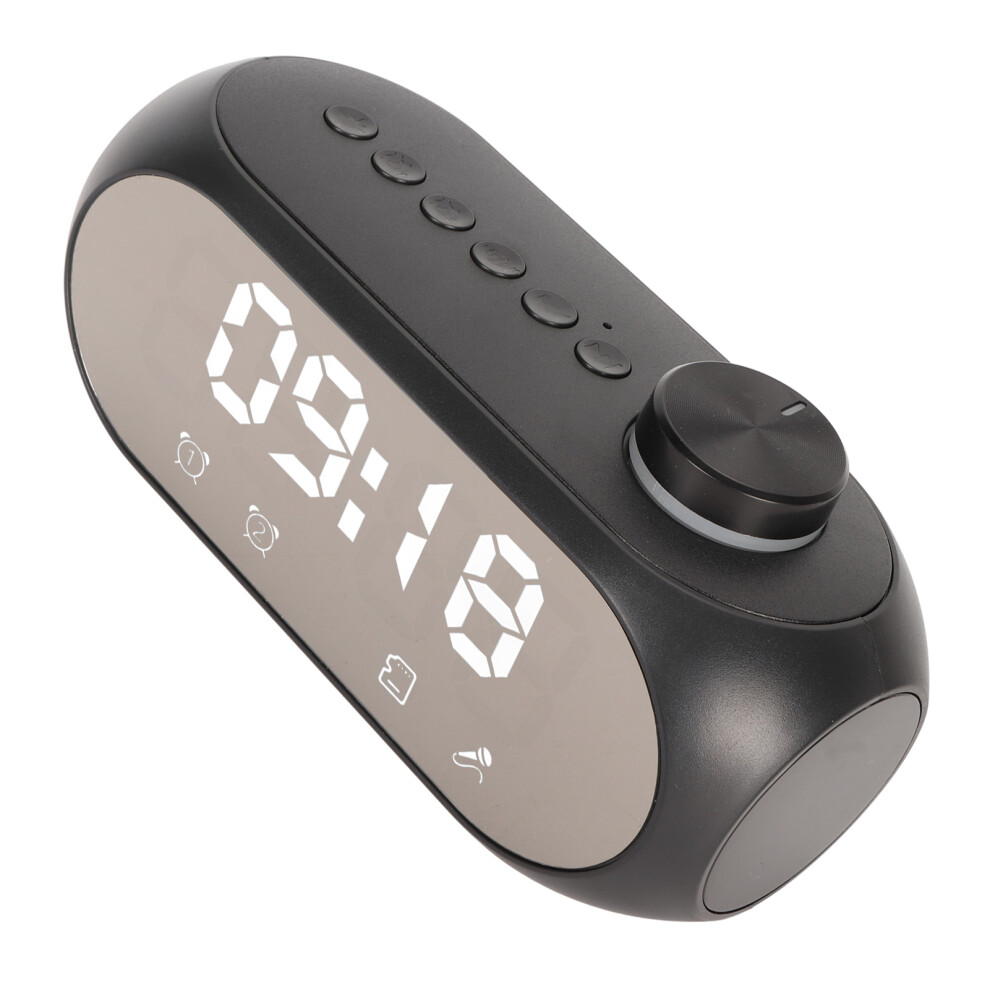 Wireless Bluetooth Speaker Rgb Strong Bass, Fm Radio, Alarm Clock, 1200Mah Battery, Light/Black 8221375191489