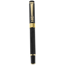 Matte Black Plastic Fountain Pen Smooth Writing Compact Portable Calligraphy Pen For School Office Business Signing