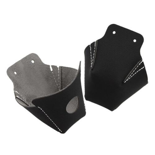 Leather Skates Toe Guards  2 Pcs, Replaceable Toe Covers For Roller Skates, Protective Caps, Black