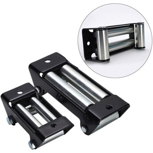 Winch Roller Fairlead Mount For UTV 5500 Lbs Rated Stainless Steel Rollers Cable Guide Model 5500LB152 2