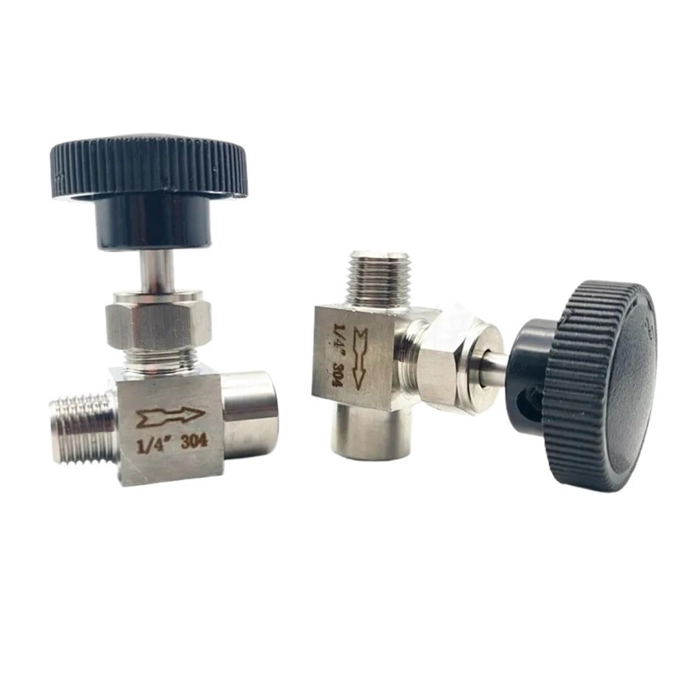 Stainless Steel 304 Needle Valve 1/2 Inch Male To Female Thread Precise Flow Control Leakproof 9199774999489