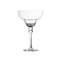Hand Blown Margarita Glass Durable Crystal Wide Rim Classic Cocktail Glass Clear 1pc