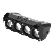 Motorcycle LED Auxiliary Lights with DualColor Illumination, Adjustable 90 Spotlights, Aluminum Housing