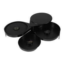 ThreeTier Cocktail Salt Rimmer Box with TightSealing Lid for Margaritas and Bar Seasoning Storage