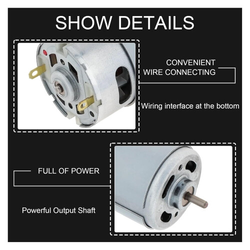 RS550  Torque DC Motor 21V  Speed Low Noise Replacement for Cordless Drill Driver 1