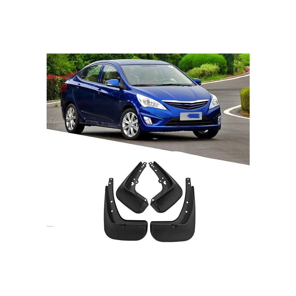 4Pcs Car Mud Flaps For Hyundai Verna 20102013 Front And Rear Splash Guards Exterior Protection 9382693137111