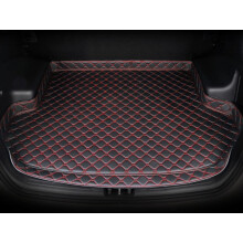 Car Leather Trunk Boot Mat For Jaguar XJ X351 20092020 Tailored Waterproof AntiScratch AntiSlip Trunk Tray BlackRed