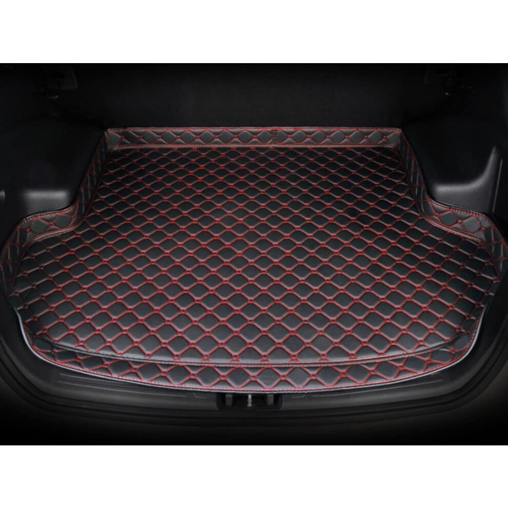 Car Leather Trunk Boot Mat For Jaguar Xj X351 20092020 Tailored Waterproof Antiscratch Antislip Trunk Tray Blackred 9347817431421