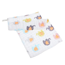 Soft Cotton Washcloths Cartoon Prints Baby Towels Multipurpose Burp Cloths Saliva Towels Lightweight Absorbent For Boys