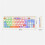 Wireless Bluetooth Mechanical Gaming Keyboard White RGB Backlight Dual Wireless Modes Ergonomic 4