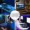 Wireless Bluetooth Keyboard Ergonomic Compact Design Rechargeable Long Battery Quiet Slim Keys White 2