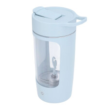 Electric Shaker Bottle 650mL USB Charging Portable Blue BPA Free Powder Mixer