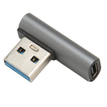 90 USB Male zu USB C Female Adapter, Aluminiumlegierung, Datenübertragung für PC Laptop