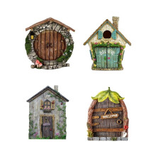 Door Miniature Door Statue Suitable for Courtyard Garden Door Tree Sculpture