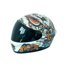 Cool Little Pet Motorcykelhjälm Baksätesdekoration Bear Doll Motorcykelhjälm Full Face Hard Shell Hatt