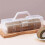 Transparent PVC Cake Box - Rectangular Storage Packaging for Desserts, Biscuits, and Western Pastries 5