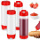 4 St Squeeze Bottles Refillable 20 Oz, Inverted Plastic Tip Large Valve Dispenser Condiment Squeeze Bottle 1