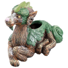 Pflanztöpfe mit Fantastischen Tieren, Sukkulenten-Pflanztöpfe, Gartenstatue, Kunstharz, Geschenke für Naturliebhaber B