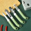Kitchen Tool Set Fruit Knife, Scissors, Fruit and Vegetable Peeler, Bottle Opener Multi-Function Combination with Base A 3