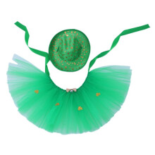Disfraces para Mascotas del Festival Irlandés, Sombreros de Trébol para Gatos y Perros, Sombreros de Vaquero con Tutú para Mascotas, Disfraces