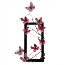 Simulierter Schmetterlings-Blumen-Fotorahmen, Ornamente, Leichte Luxus-Dekorationen, DIY-Bilderrahmen, Wandmalerei A
