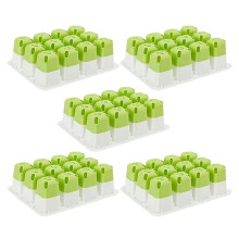 Vassoi per La Germinazione di Piantine In Silicone, Set di 5 Contenitori Riutilizzabili per La Germinazione di Piante da Appartamento per Fiori