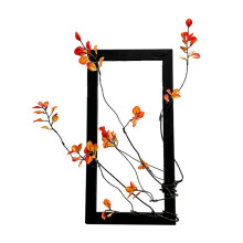 Simulierte Herbstblumen-Fotorahmen-Ornamente, Leichte Luxus-Dekorationen, DIY-Bilderrahmen, Wandmalerei B