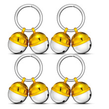 Paquete 8 Cascabeles Extra Fuertes para Perros y Gatos, Cascabel Latón para Collar Perro, Rastreador Mascotas, Protege la Vida Silvestre, para Varias