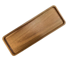 Klein Houten Dienblad voor Presentatie - Elegante Serveerschaal van Walnoothout voor Thee, Koffie, Snacks, Sushi en Hapjes