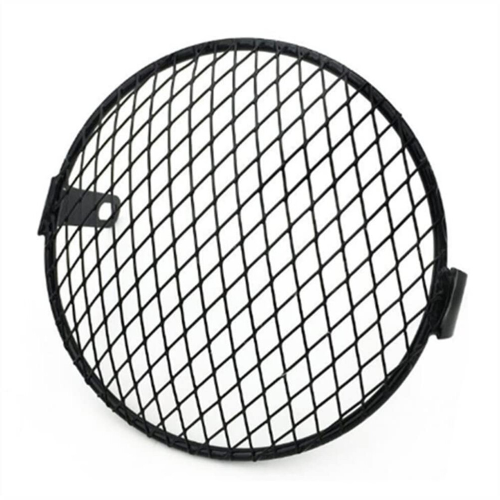 Motorcycle Headlight Protector And Guard Grille Cover With Fog Lamp Shield For Retro Bikes 9347817520217