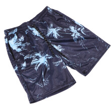 Herren Atmungsaktiver Mesh-Boardshorts Blau L Schnelltrocknende Schwimmshorts